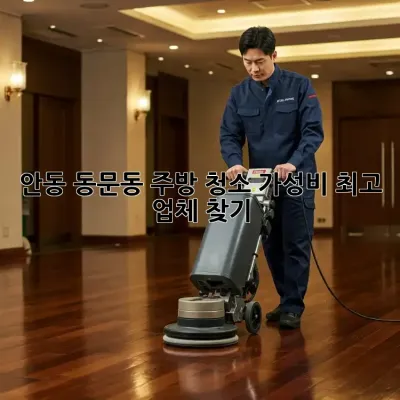 안동 동문동 주방 청소, 가성비 최고 업체 찾기!