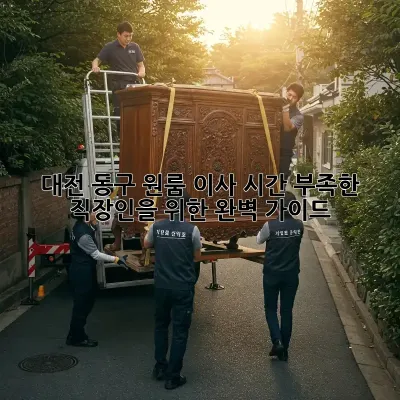 대전 동구 원룸 이사, 시간 부족한 직장인을 위한 완벽 가이드
