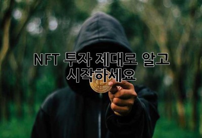NFT 투자, 제대로 알고 시작하세요!