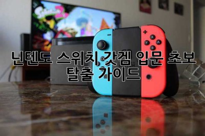 닌텐도 스위치, 갓겜 입문! 초보 탈출 가이드🎮