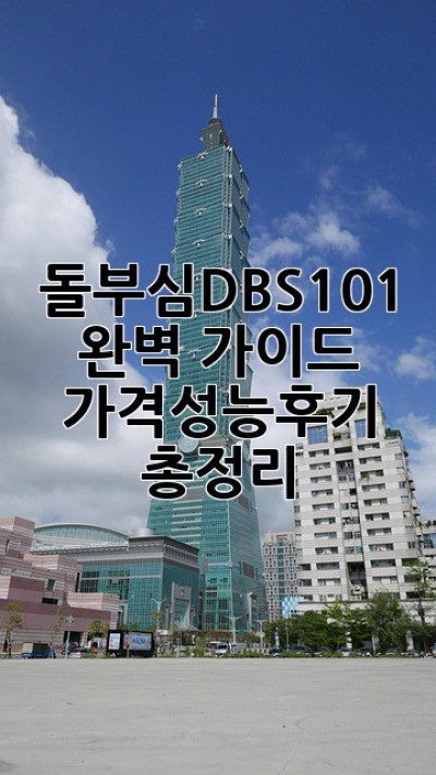 돌부심DBS101 완벽 가이드😎 가격/성능/후기 총정리!