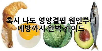 😥 혹시 나도 영양결핍? 원인부터 예방까지 완벽 가이드 🍎